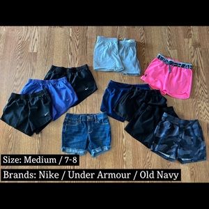*SOLD* Girls size 7-8 / Medium Short Lot
